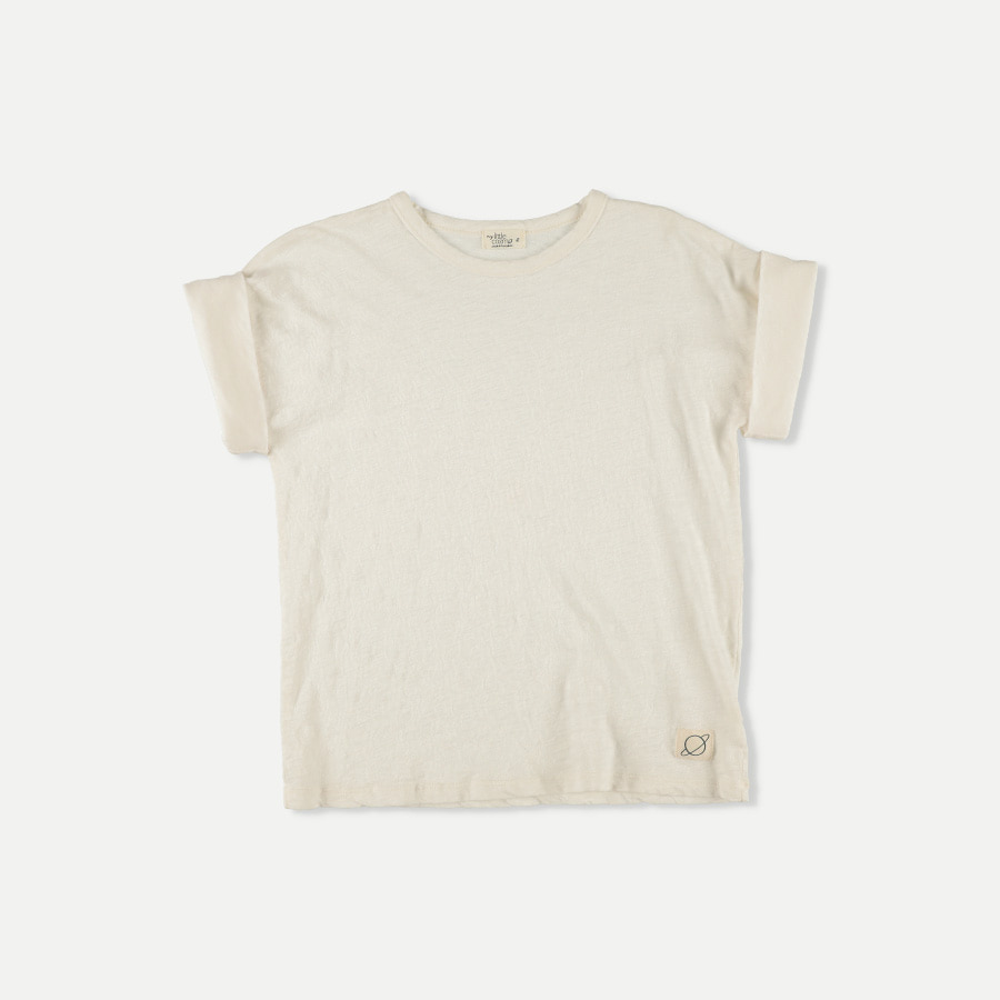 [my little cozmo/마이리틀코즈모] Slub basic T-shirt Ivory